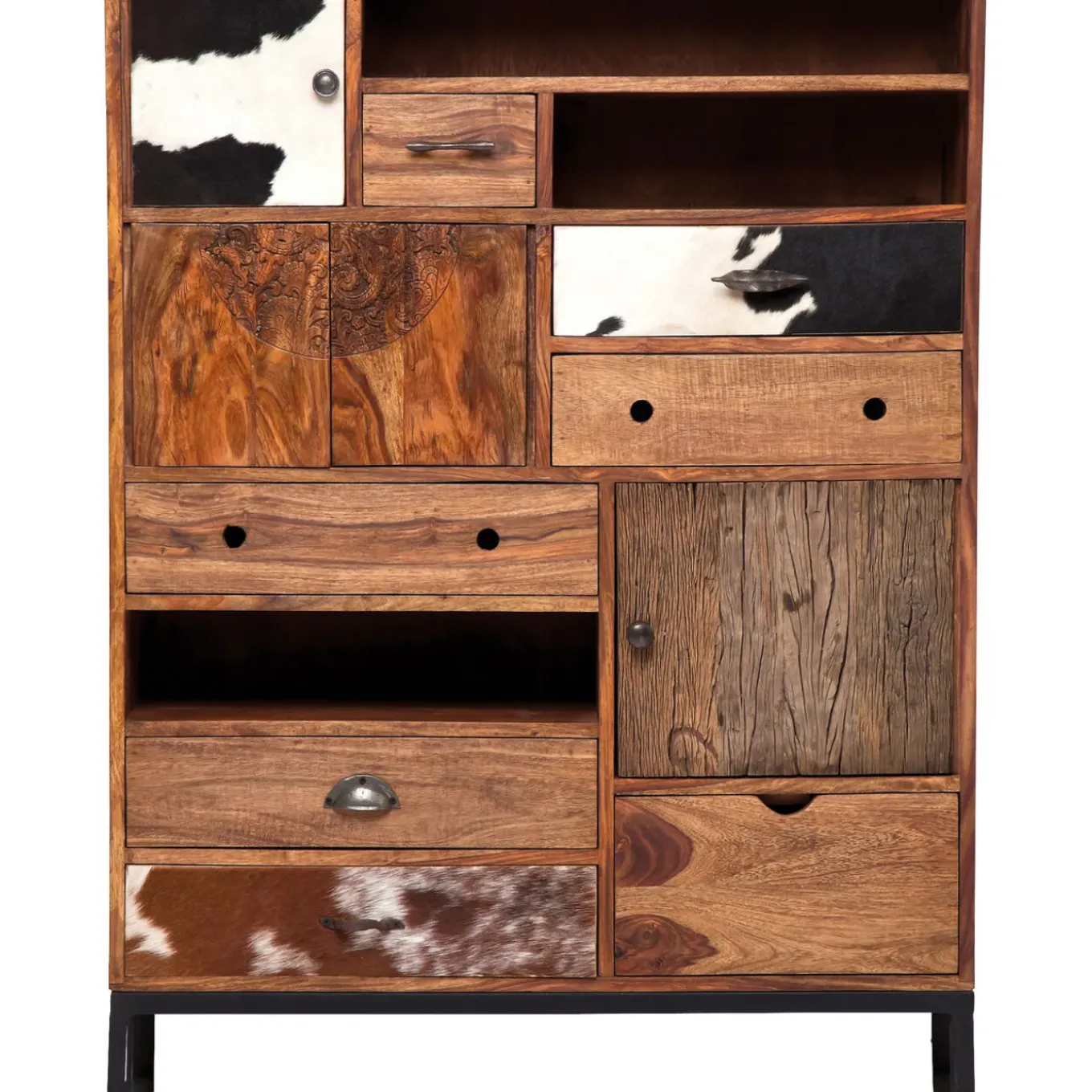 Commode Haute Rodeo 3 Portes,8 Tiroirs