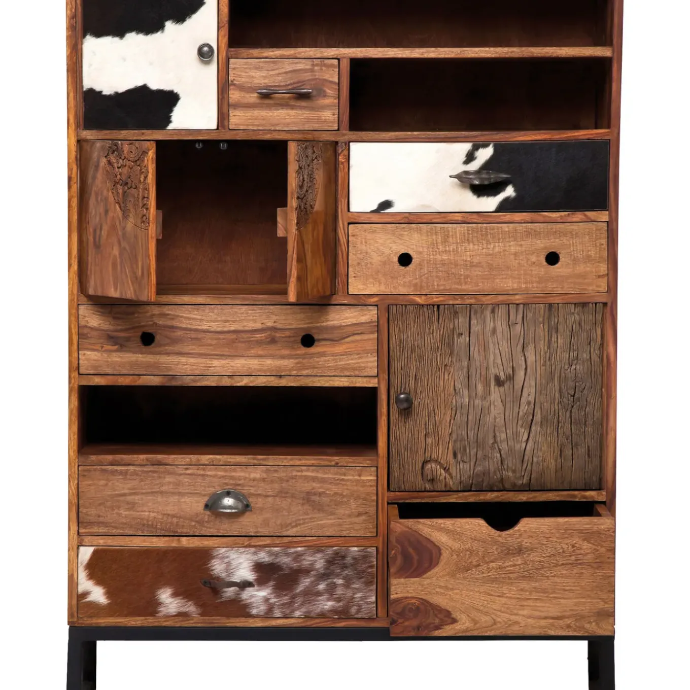 Commode Haute Rodeo 3 Portes,8 Tiroirs