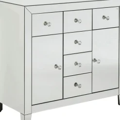 Commode Luxury 2 Portes,6 Tiroirs