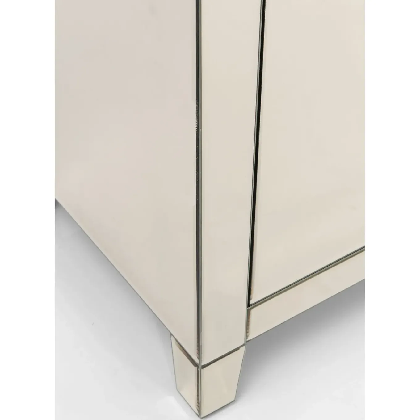 Commode Luxury Champagne 2-Portes,1-Tiroir