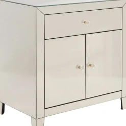 Commode Luxury Champagne 2-Portes,1-Tiroir