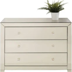 Commode Luxury Champagne,3-Tiroirs