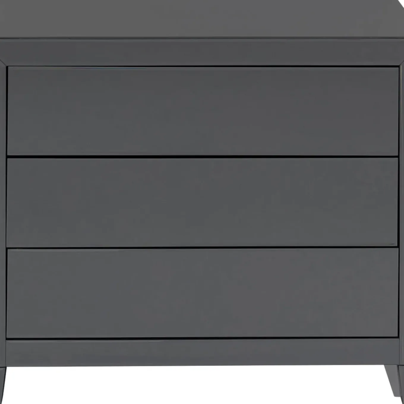 Commode Luxury Push 3 Tiroirs Gris
