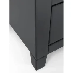 Commode Luxury Push 3 Tiroirs Gris