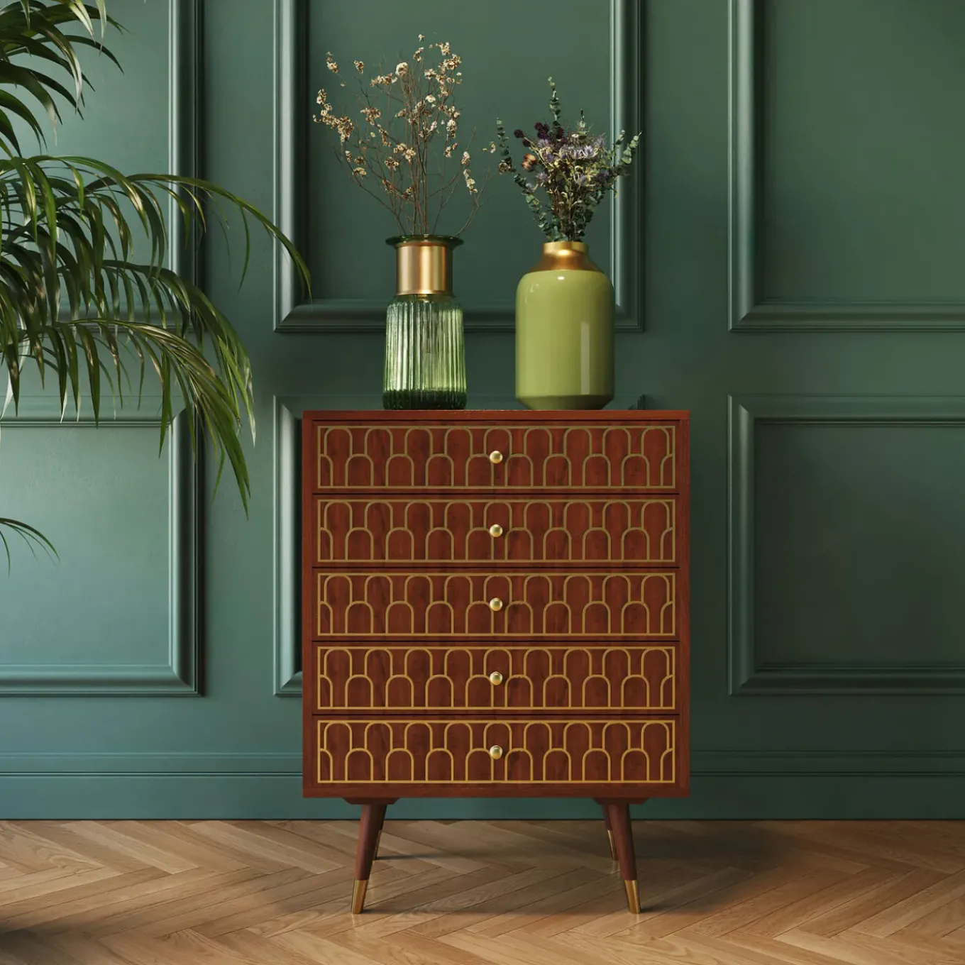Commode Muskat 5-Tiroirs