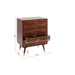 Commode Muskat 5-Tiroirs