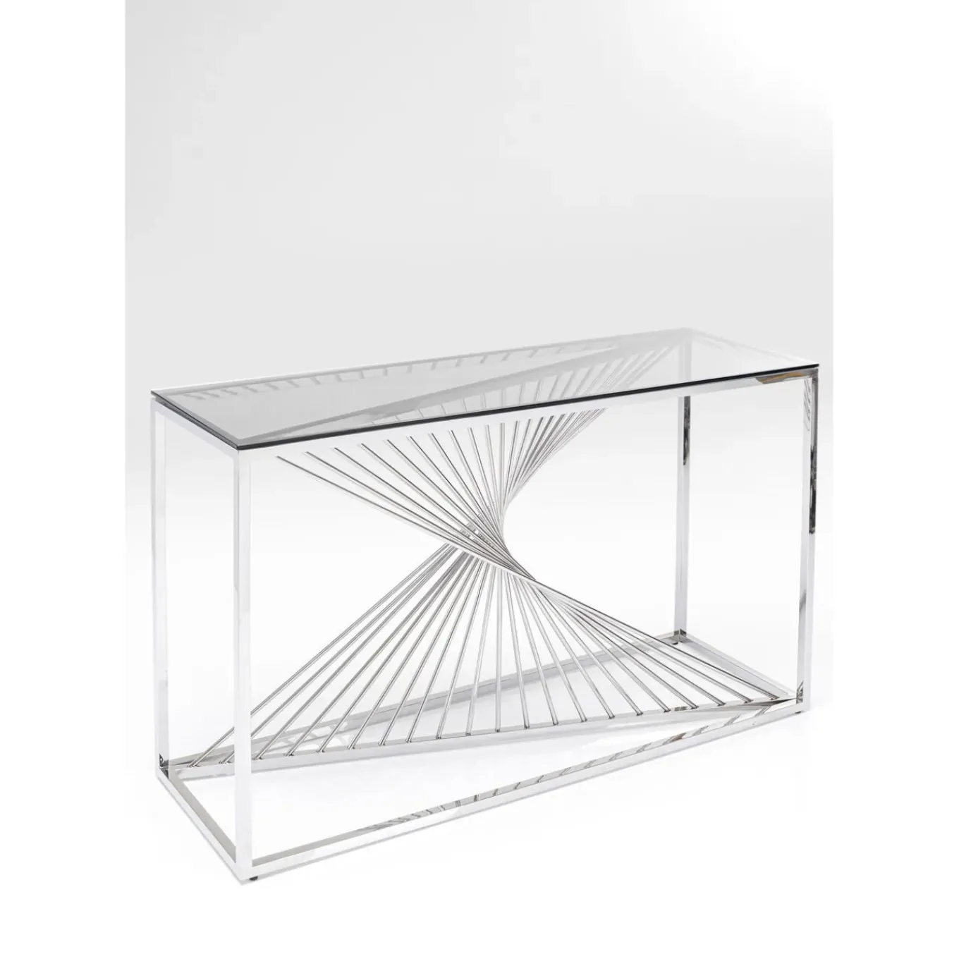Console Laser Argente-Verre Clair 120X40