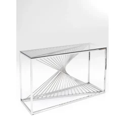 Console Laser Argente-Verre Clair 120X40