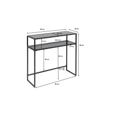 Console Loft Noir 80X85