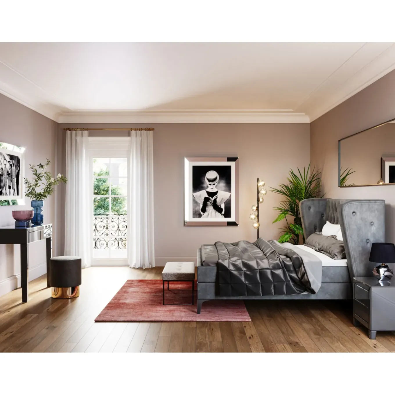 Console Luxury Push Gris