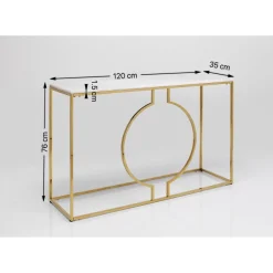 Console Miami Loft Dore 120Cm