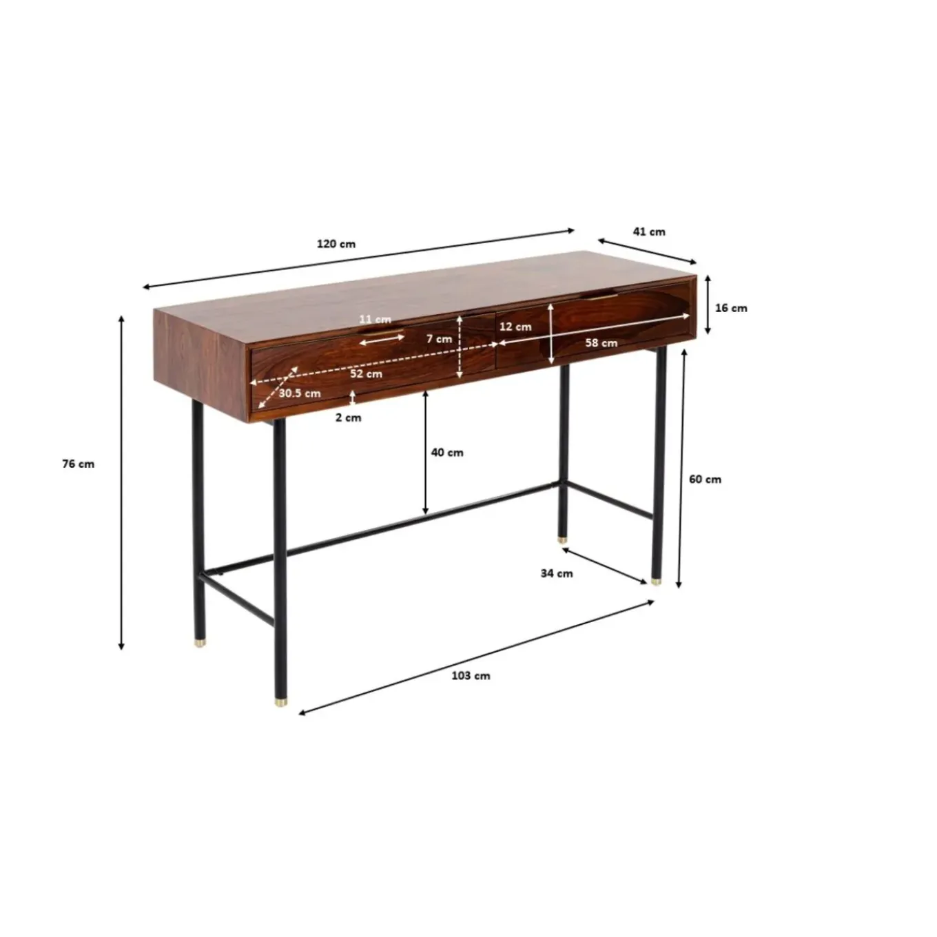 Console Ravello 120X40