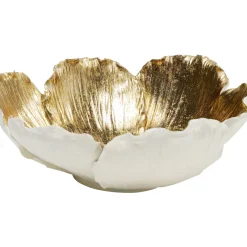 Coupe Décorative Flower Bloom Creme-Dore O25Cm