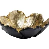 Coupe Décorative Flower Bloom Noir-Dore O20Cm