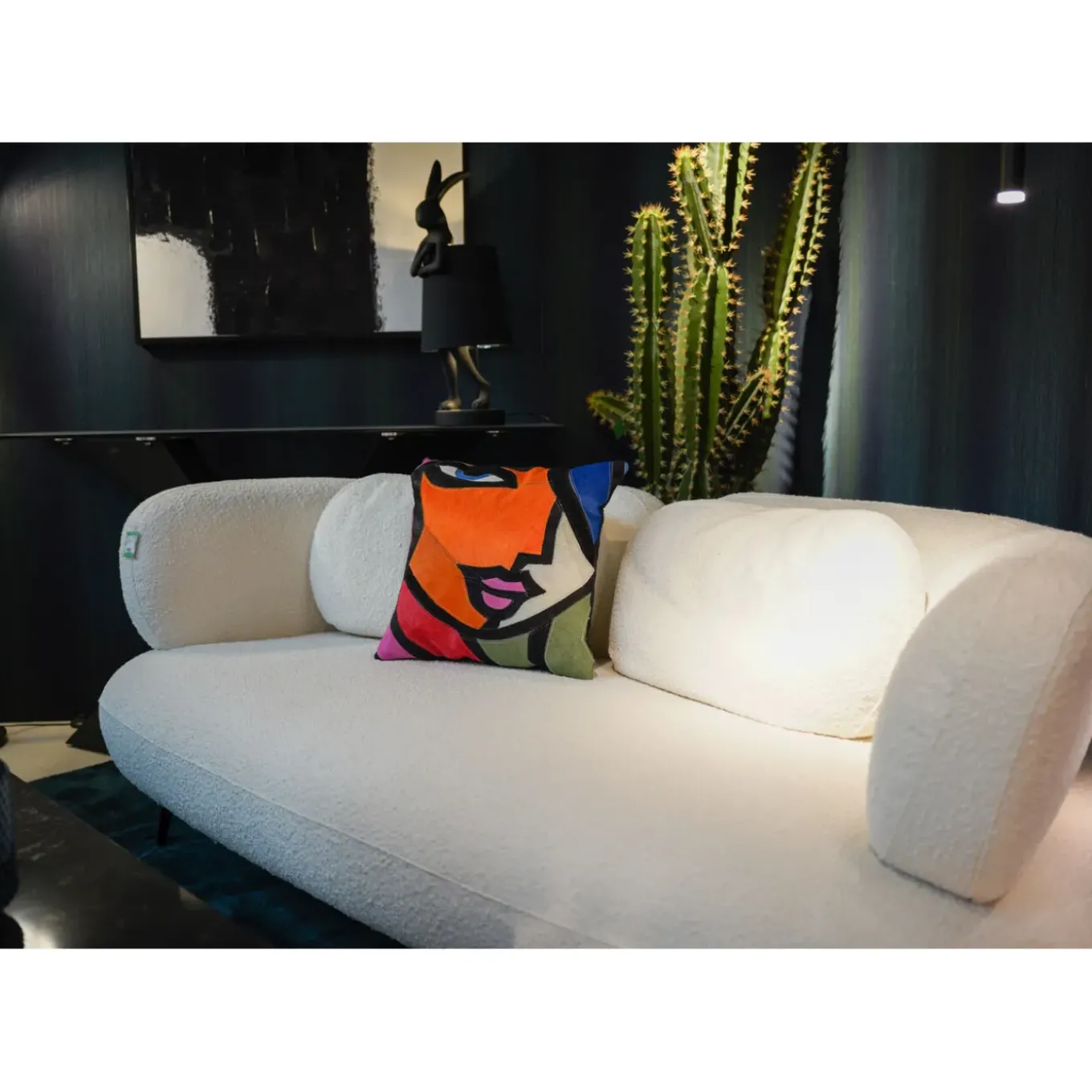 Coussin Abstract Lady Face 40X40Cm