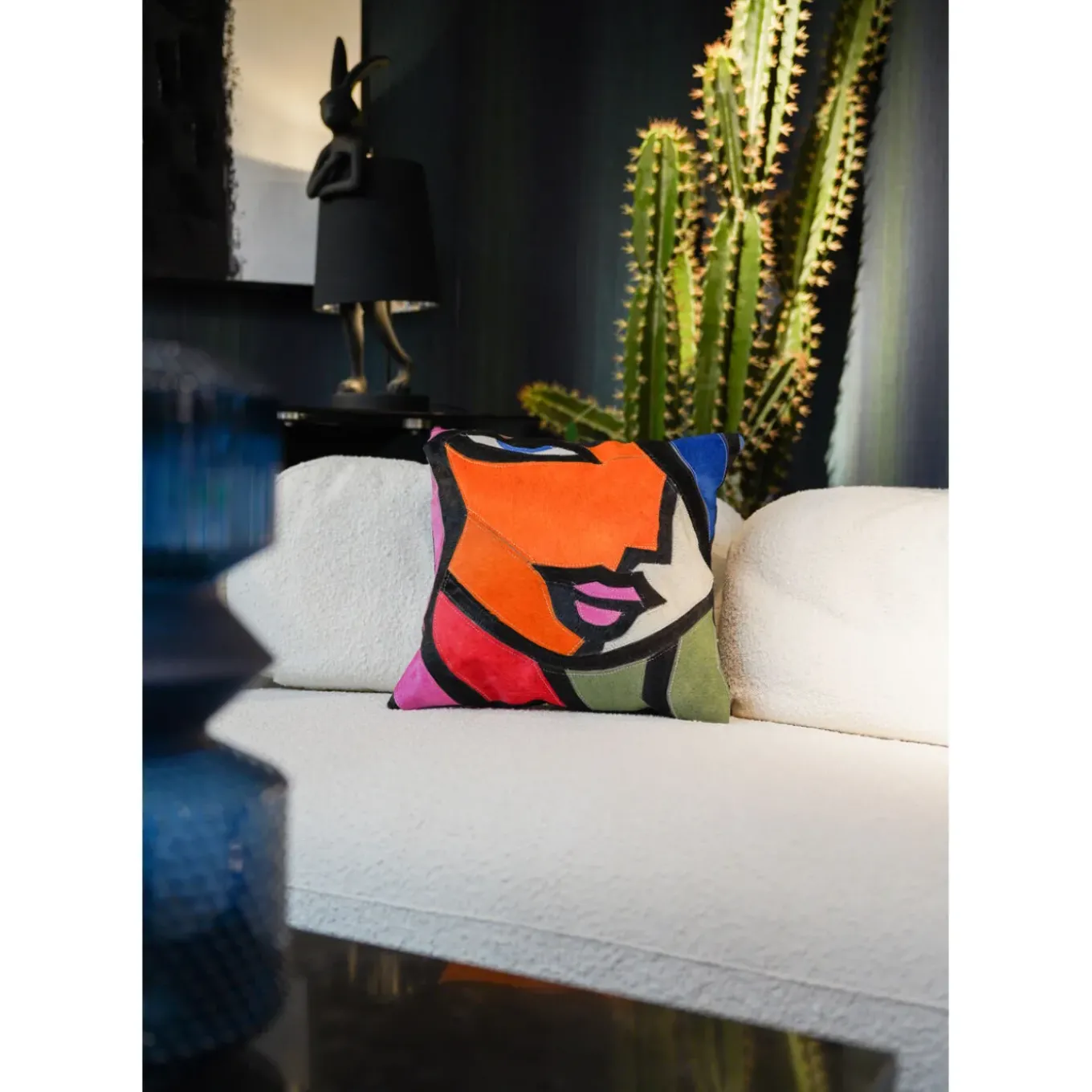 Coussin Abstract Lady Face 40X40Cm