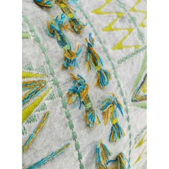 Coussin Desna Patchwork Vert 60X35Cm