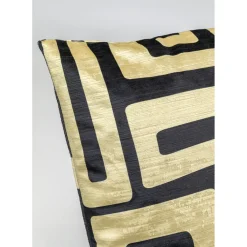 Coussin Labyrinth Noir 45X45Cm