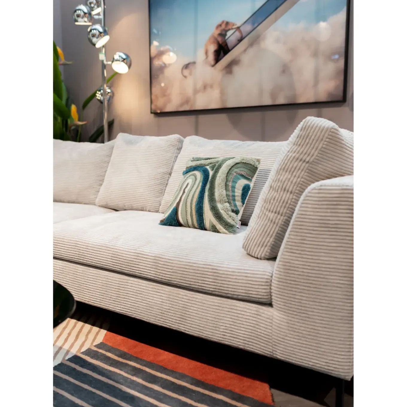 Coussin Lava Gris 45X45Cm