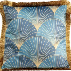 Coussin Leaves Fringe 45X45Cm