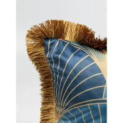 Coussin Leaves Fringe 45X45Cm