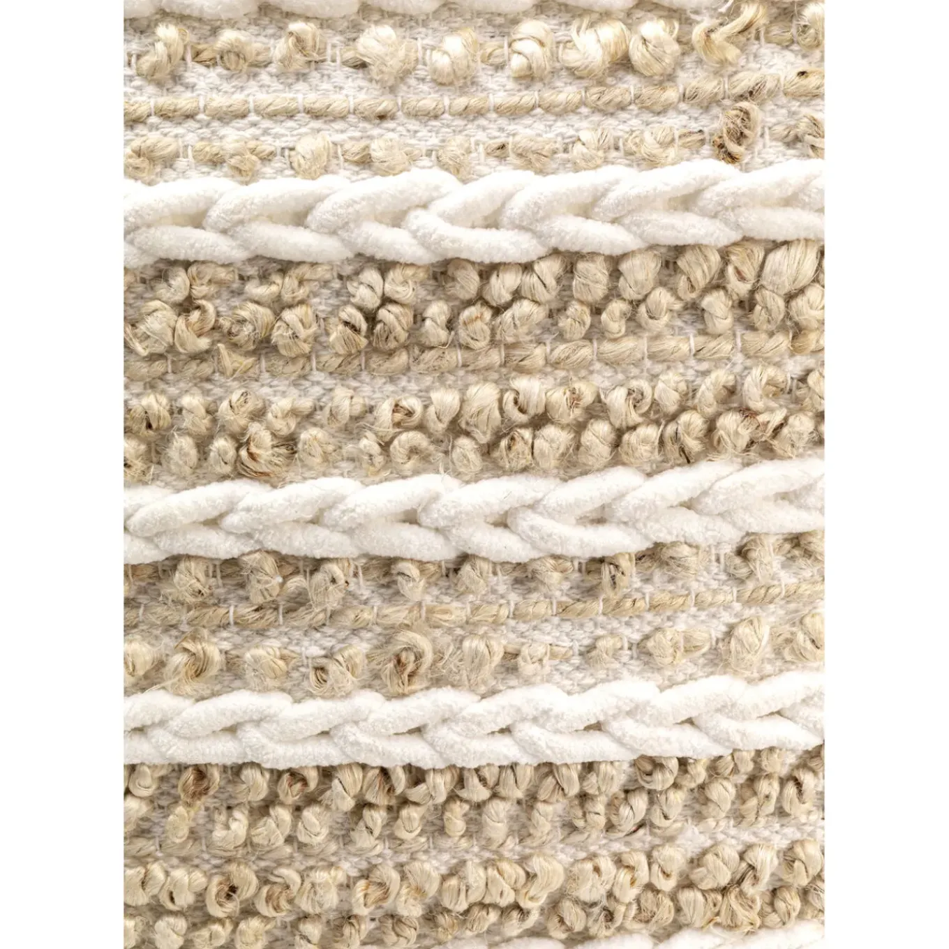 Coussin Loop Knit Beige 45X45Cm