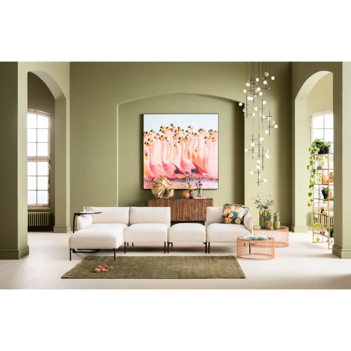 Coussin Parrots Life 45X45