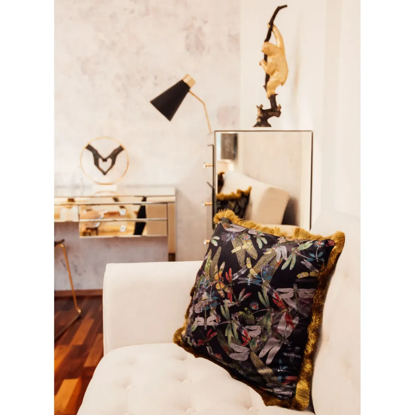 Coussin Tropical Garden Fringe 45X45Cm