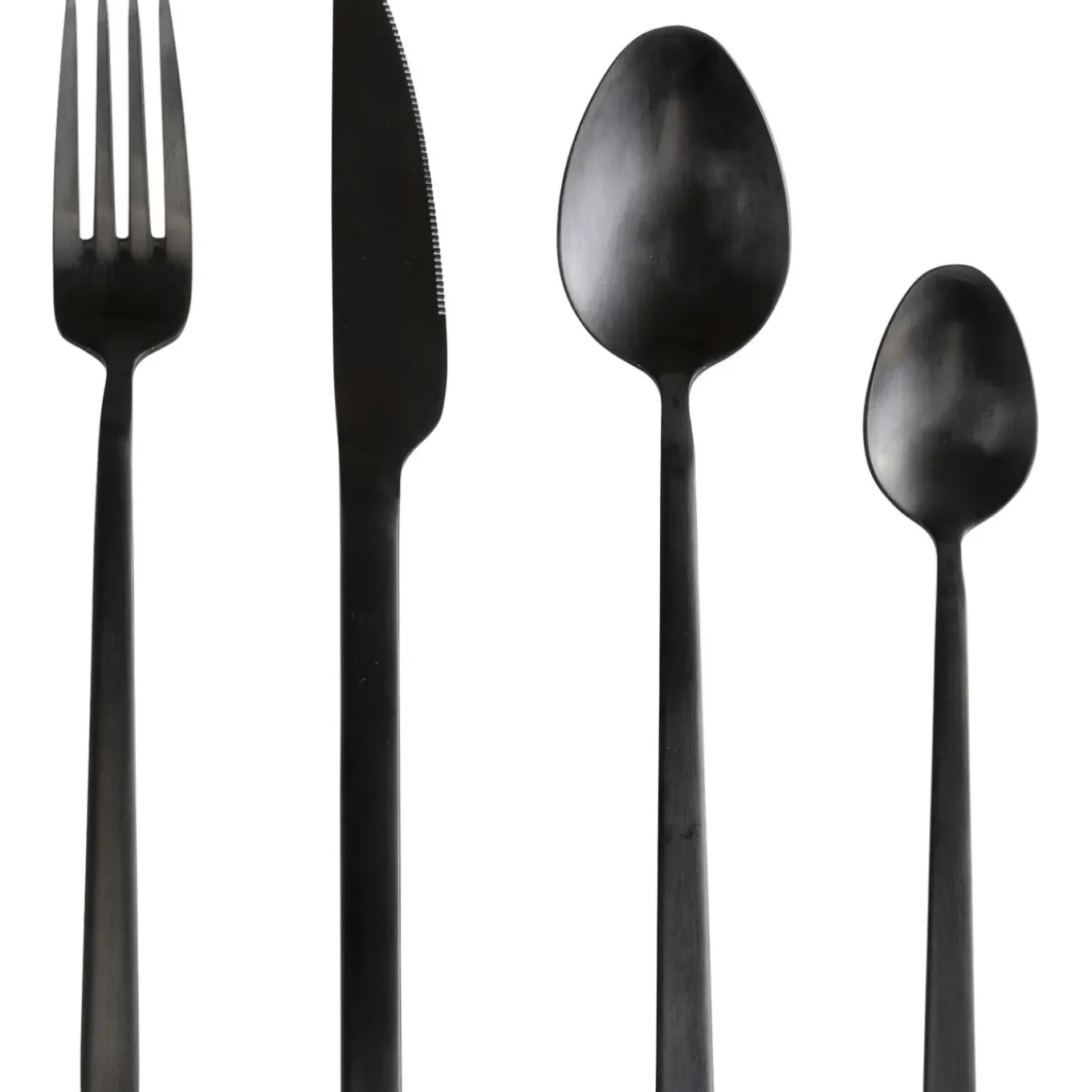 Couverts Gloria Noir (16-Pcs)
