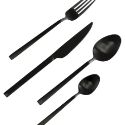 Couverts Gloria Noir (16-Pcs)
