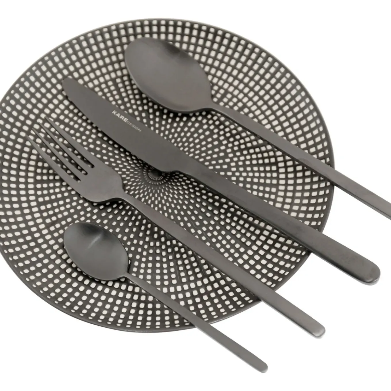 Couverts Gloria Noir (16-Pcs)