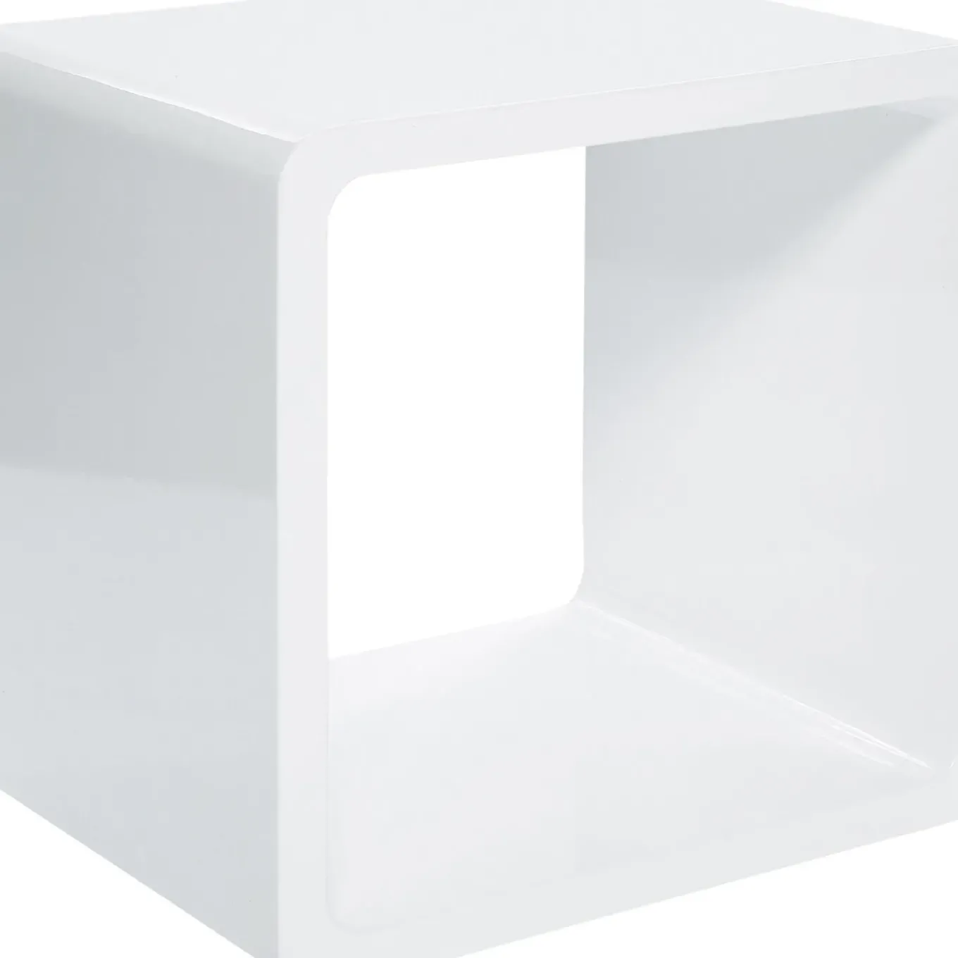 Cube Lounge Mdf Blanc