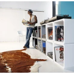 Cube Lounge Mdf Blanc