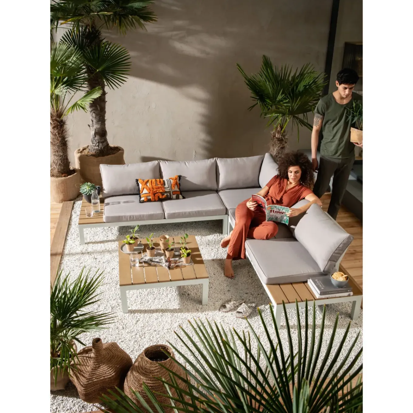 Ensemble De Sieges Holiday Blanc (4-Pcs)