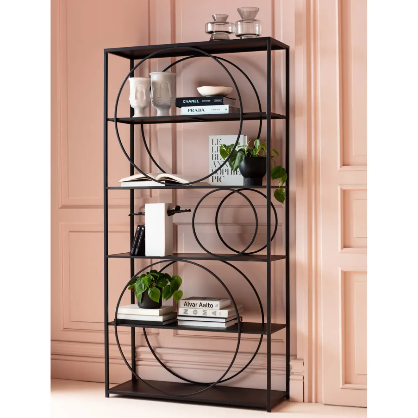 Etagere Circle Noir 100X200Cm