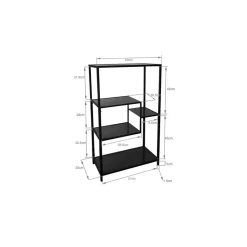 Etagere Loft Noir 60X100Cm