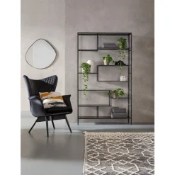 Etagere Loft Noir 115X195Cm