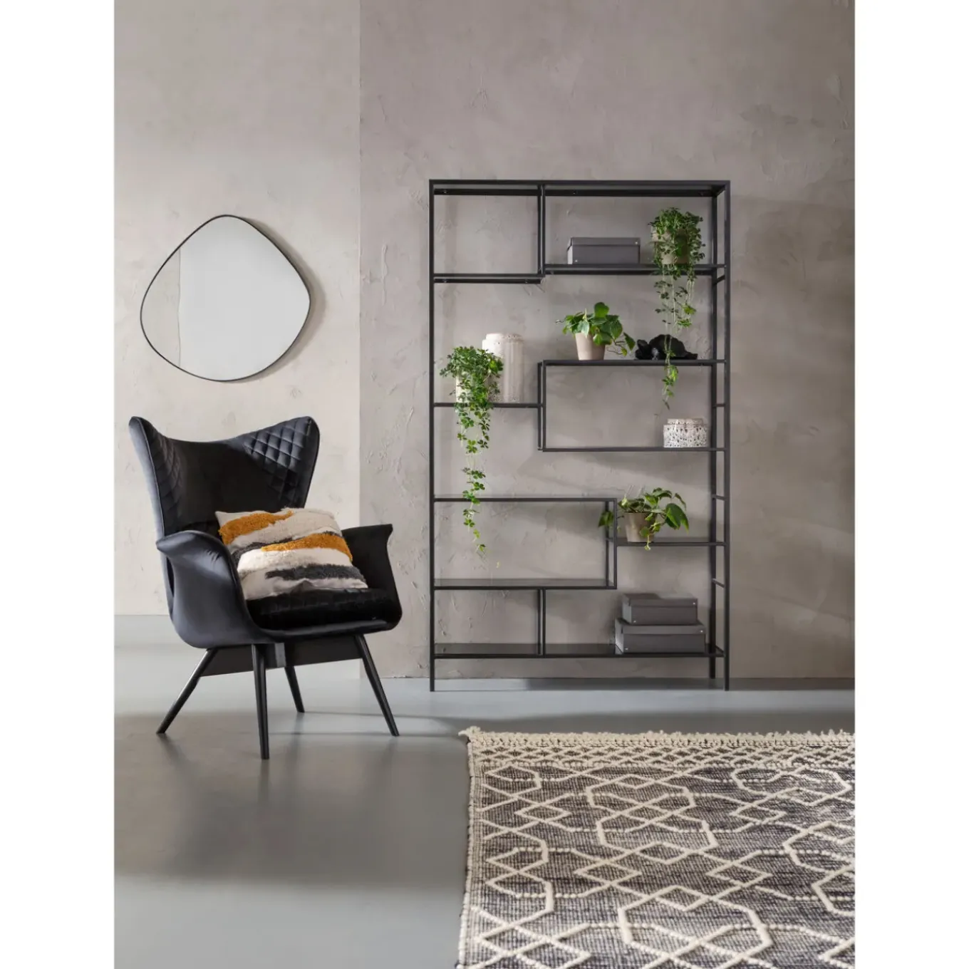 Etagere Loft Noir 115X195Cm
