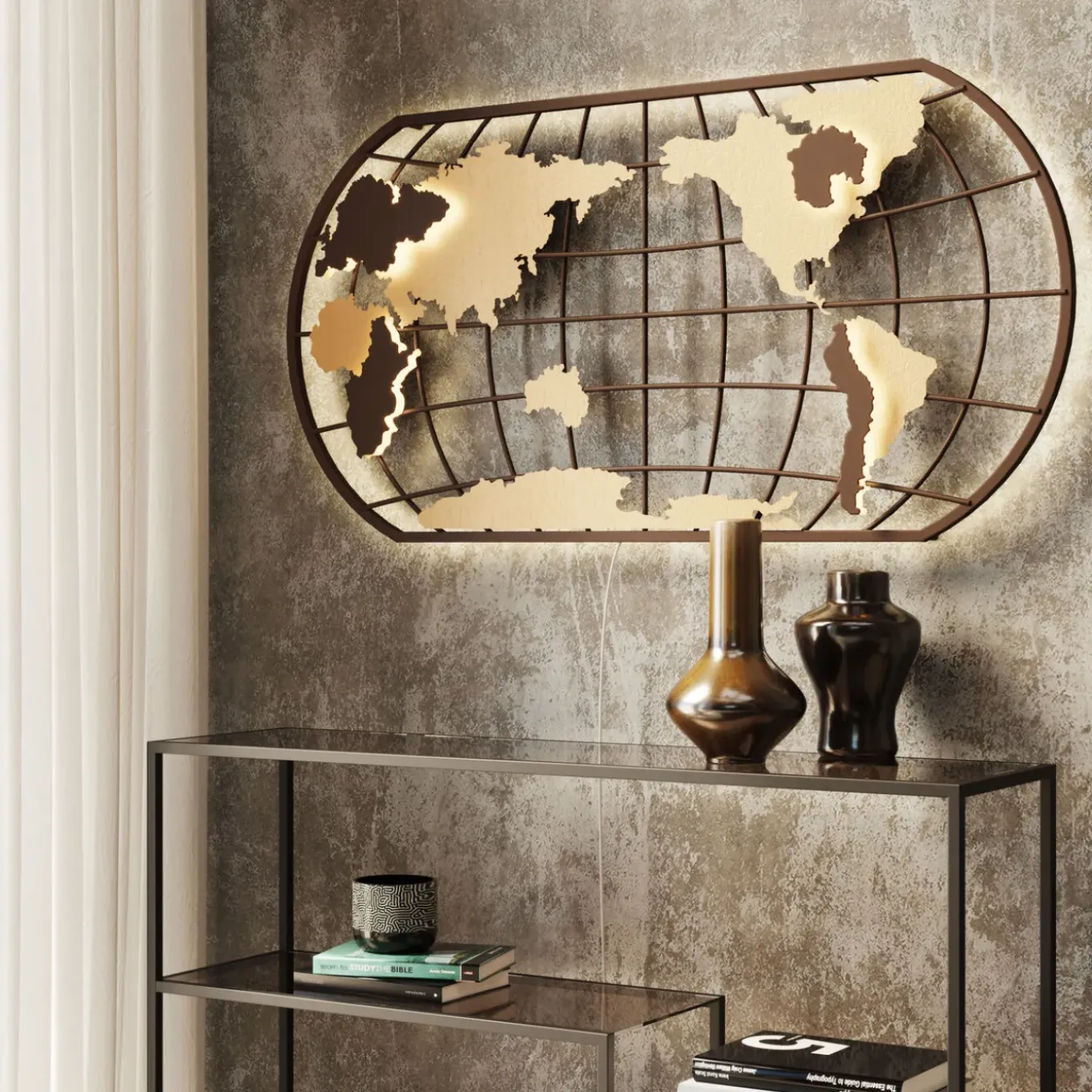Etagere Loft Noir 115X100Cm