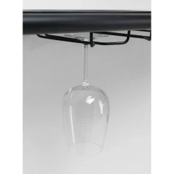Etagere Murale Treviso Noir 120X10Cm
