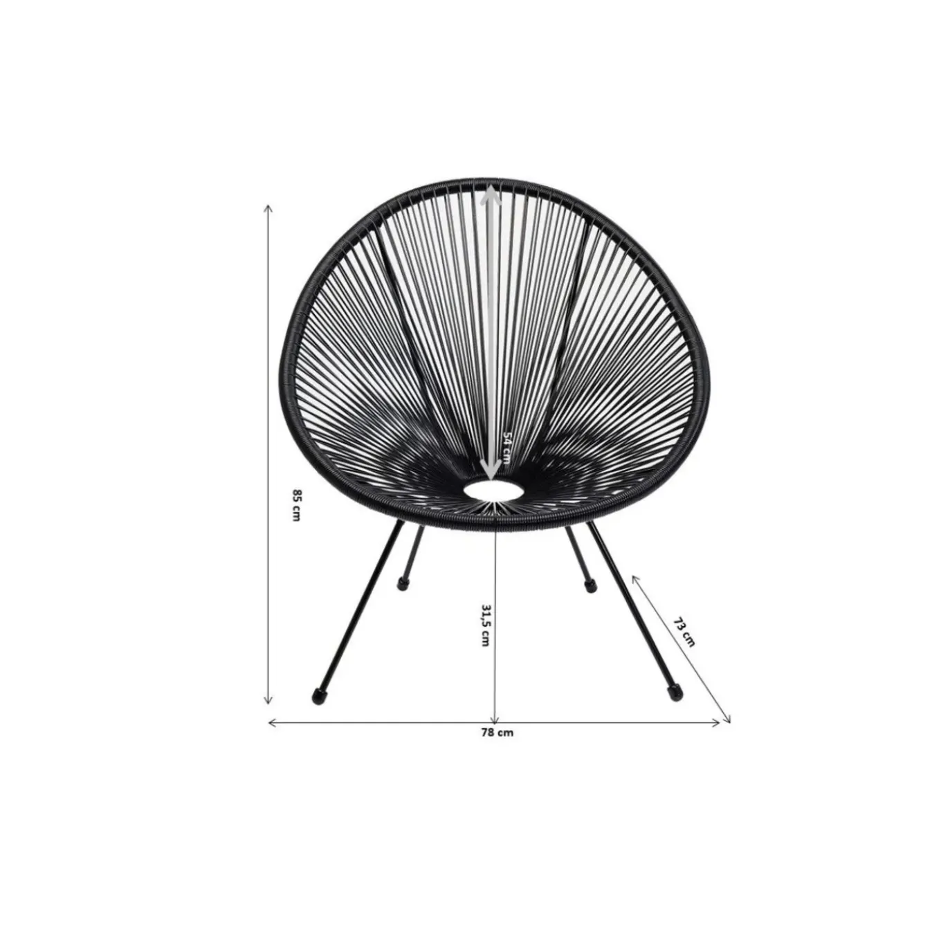 Fauteuil Acapulco Cherry