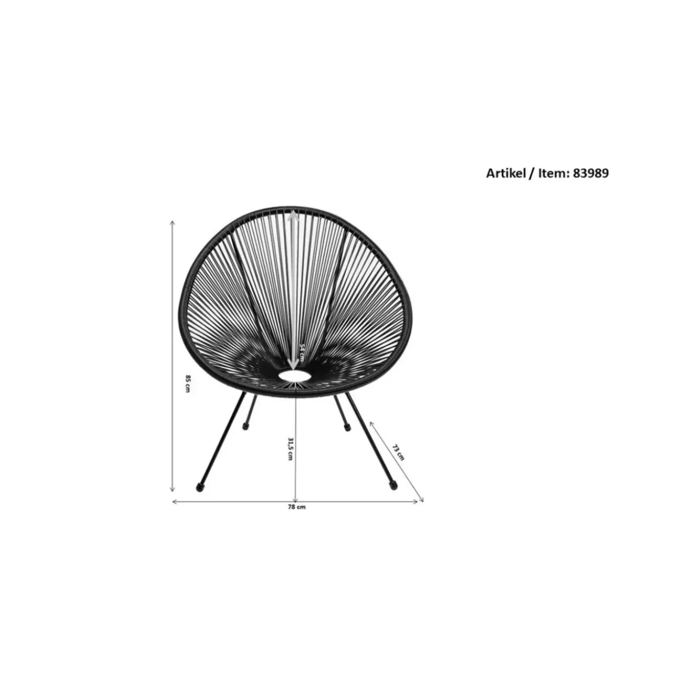 Fauteuil Acapulco Nature