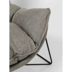 Fauteuil Avec Repose-Pied Snuggle Gris (2/Parts)