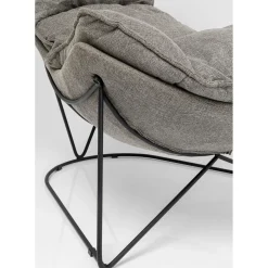 Fauteuil Avec Repose-Pied Snuggle Gris (2/Parts)