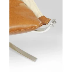 Fauteuil Avec Tabouret Washington Marron