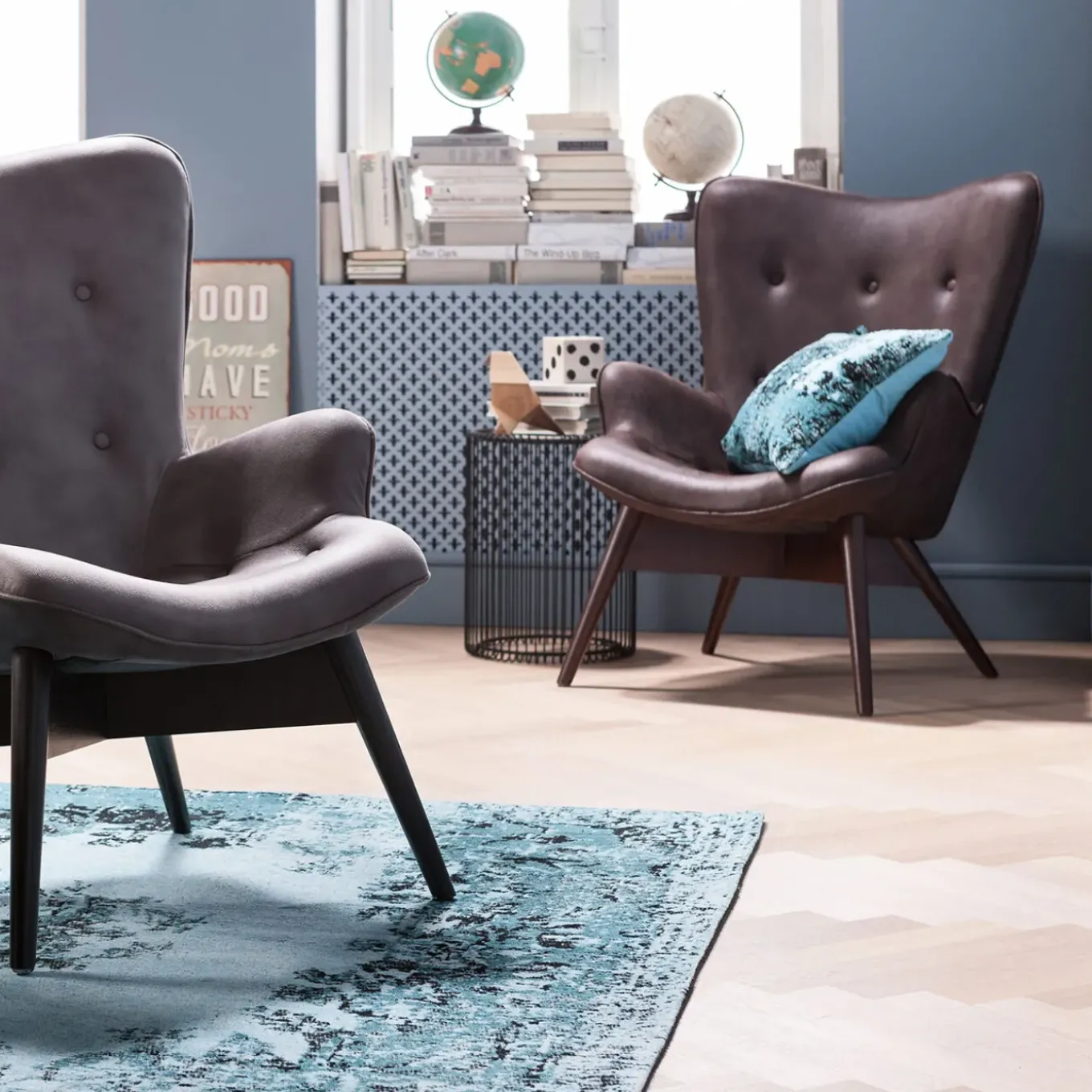 Fauteuil Black Angels Wings Marron Econo