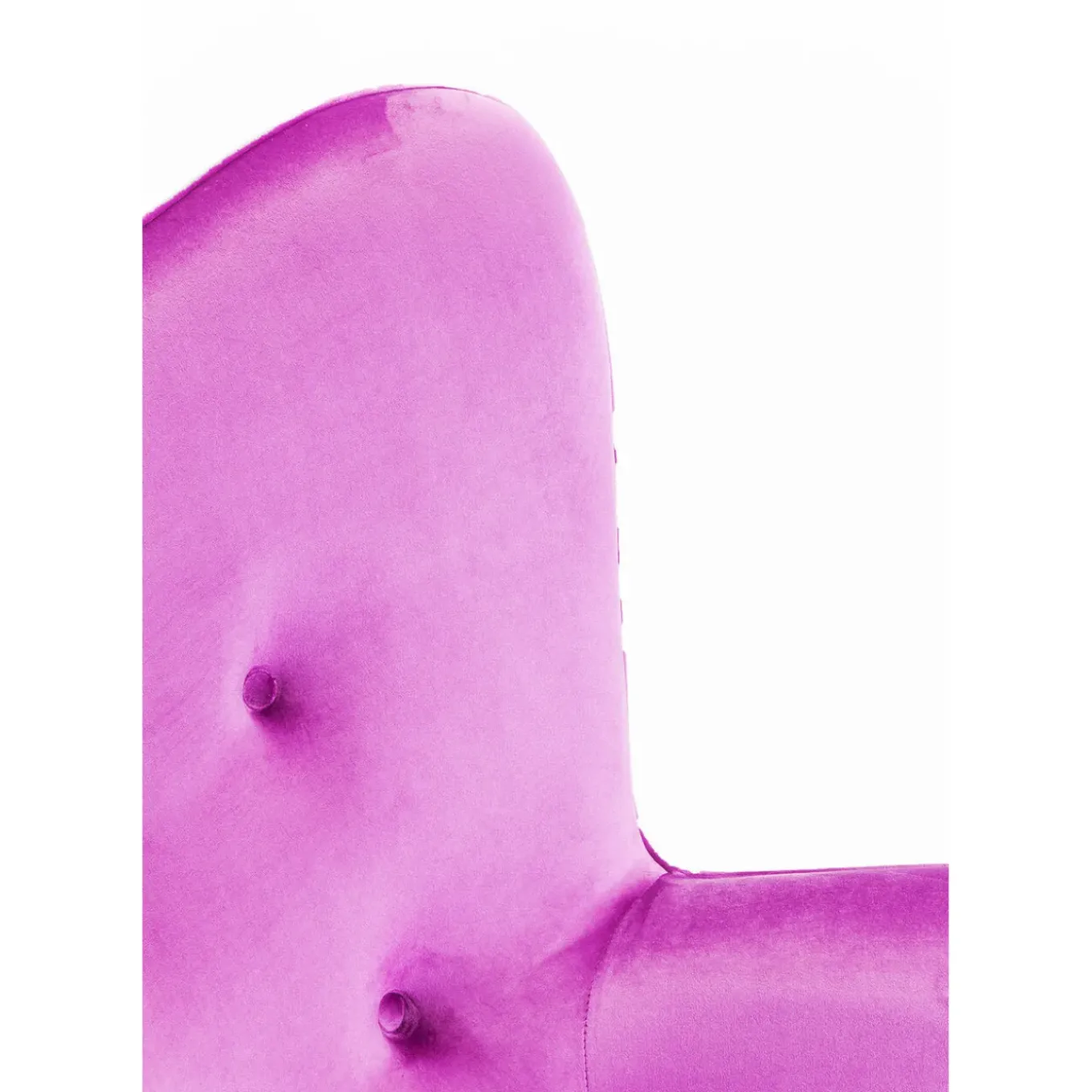 Fauteuil Black Vicky Velours Violet