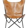 Fauteuil California Cuir Marron