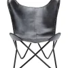 Fauteuil California Cuir Noir