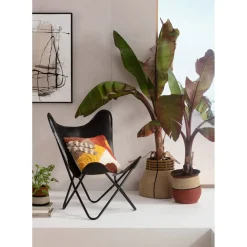 Fauteuil California Cuir Noir